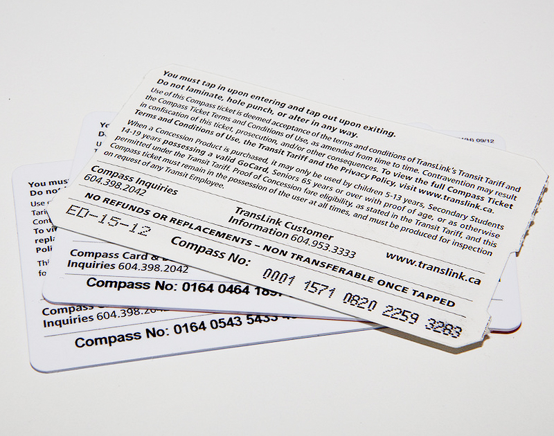 TransLink Compass Card Number