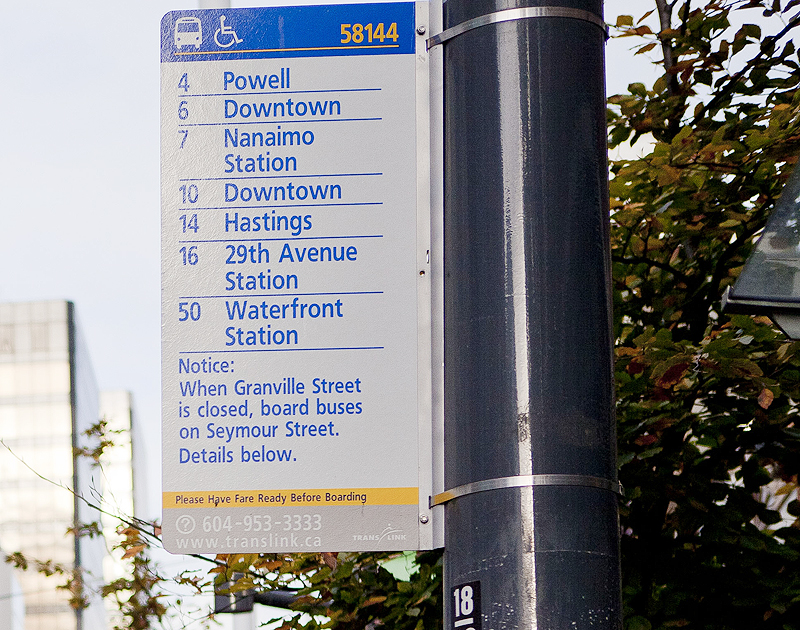 TransLink Bus Stop